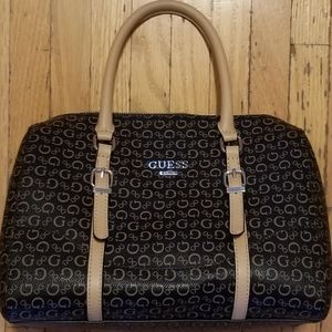 Guess | Logo Brown & Tan Bag, Arm & Crossbody
